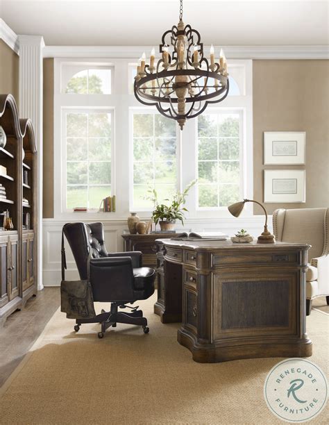 Hill Country St Hedwig Saddle Brown And Black Executive Home Office