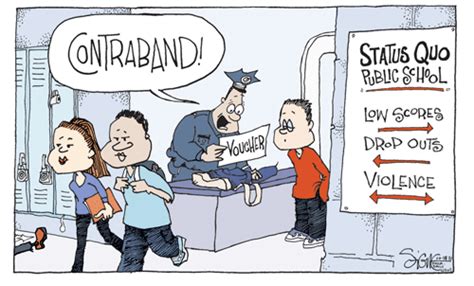 This Week In Education Cartoons Vouchers Unwelcome At Status Quo High