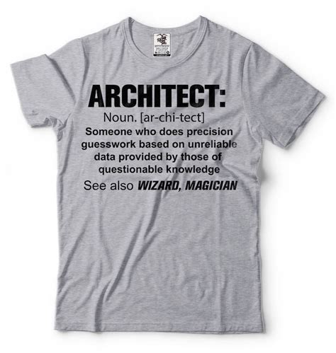 Architect T Shirt Funny Definition Noun Profession Tee Shirt Etsy