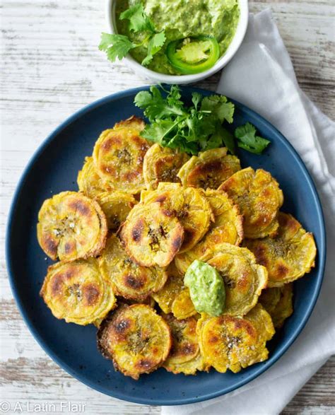 Oven Baked Tostones Crispy Baked Green Plantains A Latin Flair