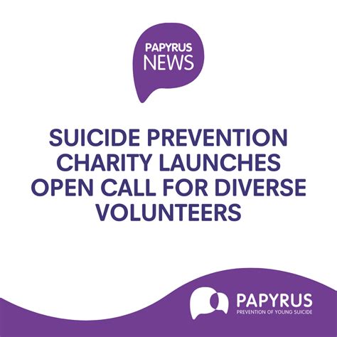 Suicide Prevention Charity Launches Open Call For Diverse Volunteers In
