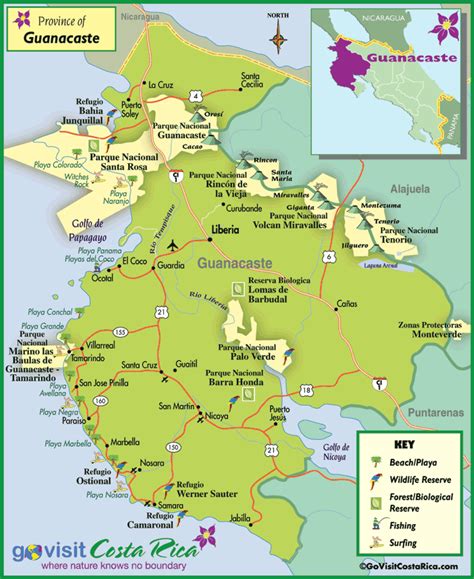 Guanacaste Region Map Costa Rica Go Visit Costa Rica 131040 | Hot Sex