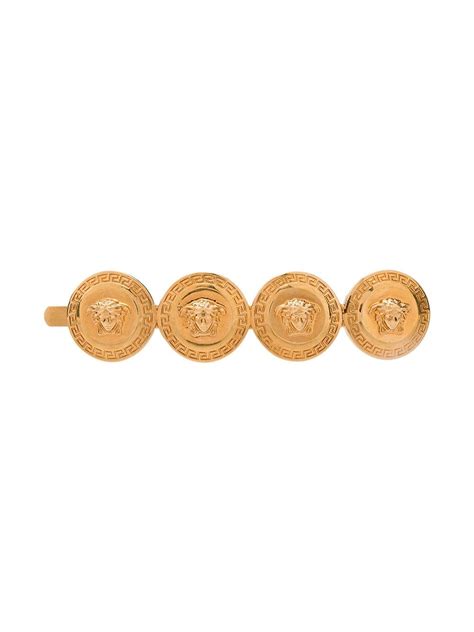 Shop Versace Medusa Motif Hair Pin With Express Delivery Farfetch