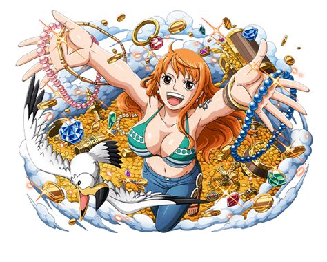 Bodskih Nami One Piece One Piece One Piece Treasure Cruise 1girl D Arms Up Bikini