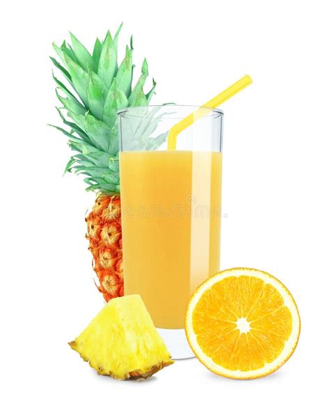 Orange Pineapple Juice Stock Image Image Of Yellow Juicy 40862529