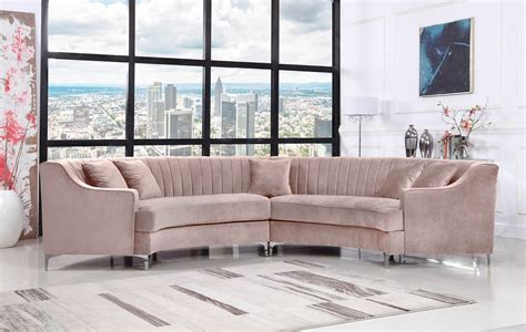 Jackson Sectional Pink Meridian Furniture Furniture Cart