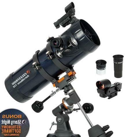 You have to use the telescope differently to see different objects. Celestron 31042 AstroMaster 114 EQ Reflector Telescope