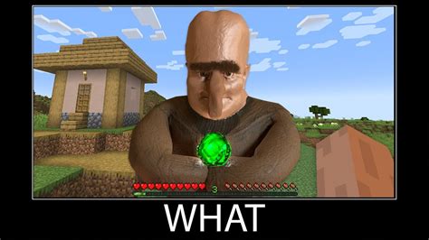 Minecraft Wait What Meme Part Realistic Minecraft Villager Youtube