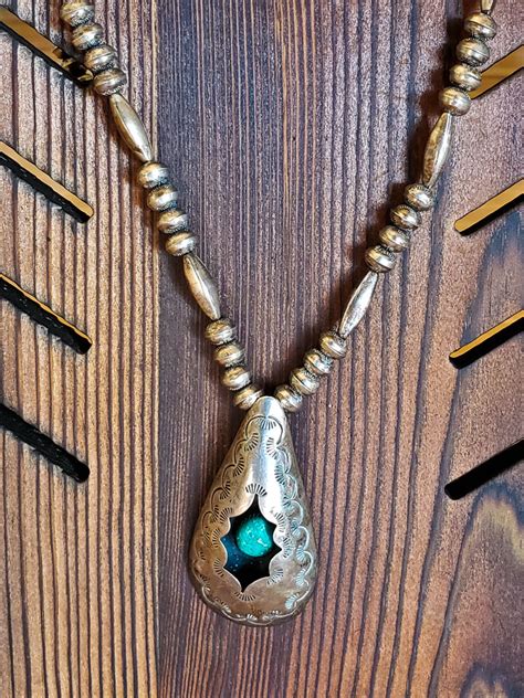 1930s Fred Harvey Era Lone Mountain Turquoise American Indian Vintage