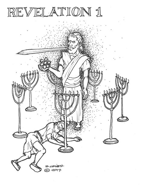 Revelation 1 B&W - 2017 July | Bible art journaling, Revelation tattoo