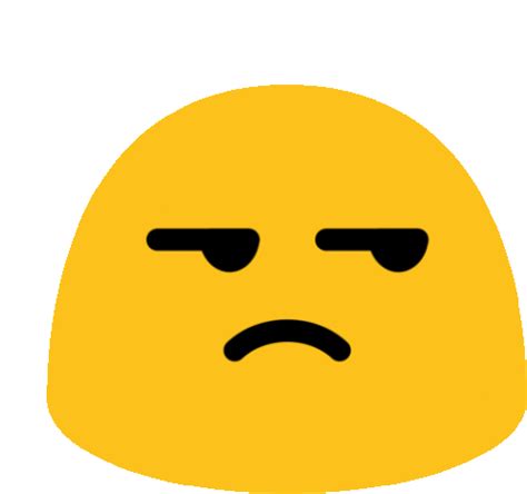 Emoji Is Unamused Sticker Long Livethe Blob Whatever Meh Discover