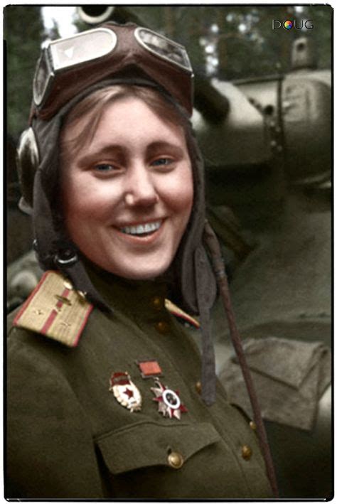 Lt Aleksandra Samusenko The Only Female Tanker In The Soviet 1st