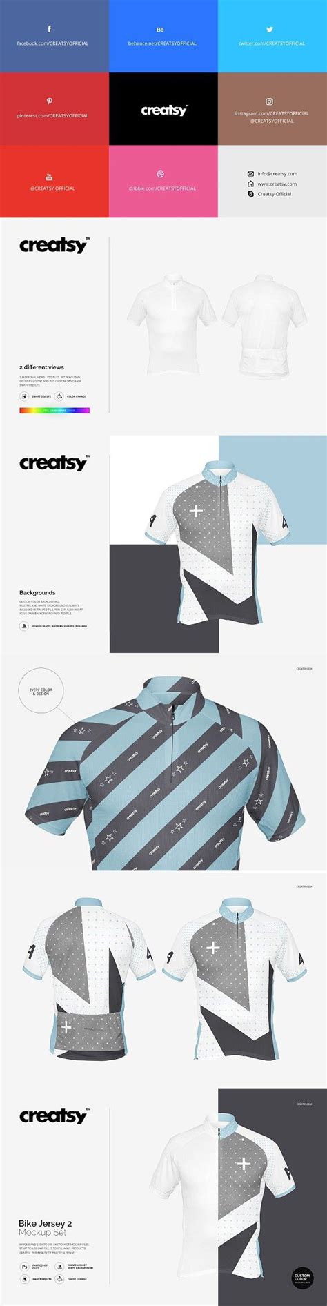 Download Bike Jersey 2 Mockup Set | Bike jersey, Bike, Jersey