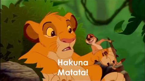 Lion King Hakuna Matata Lyrics Youtube