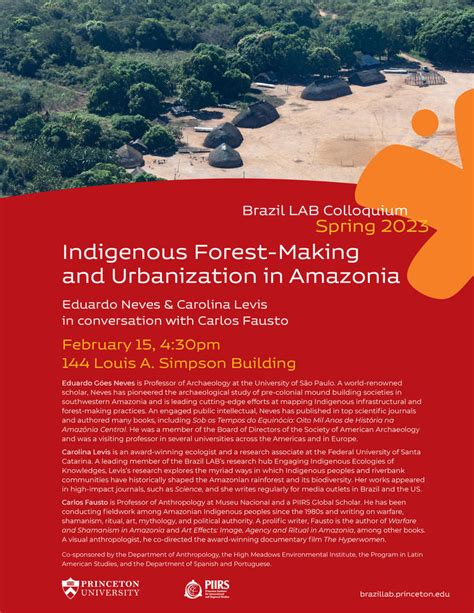 Indigenous Forest Making And Urbanization In Amazonia Anthropology Princeton