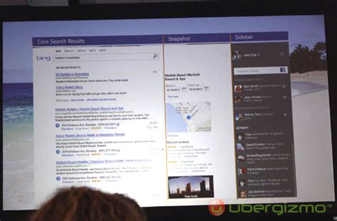 Bing New Architecture Introducing Snapshot And Social Sidebar Ubergizmo