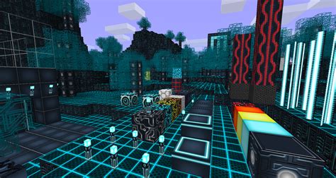 Tron Themed Texture Pack