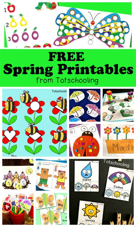 Free Spring Printables For Kids Audit Student