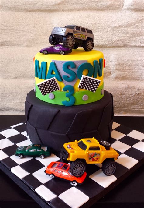 Pin By Jenny Holaschutz On Dulce Cakes Monster Truck Birthday Cake