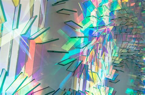 Dichroic Glass Installations By Chris Wood Reflect Light In A Rainbow Of Color — Colossal