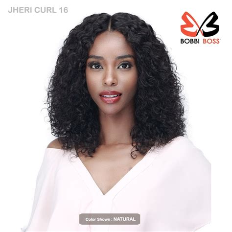 Bobbi Boss Unprocessed Human Hair Bundle Lace Front Wig Mhlf Jheri Curl