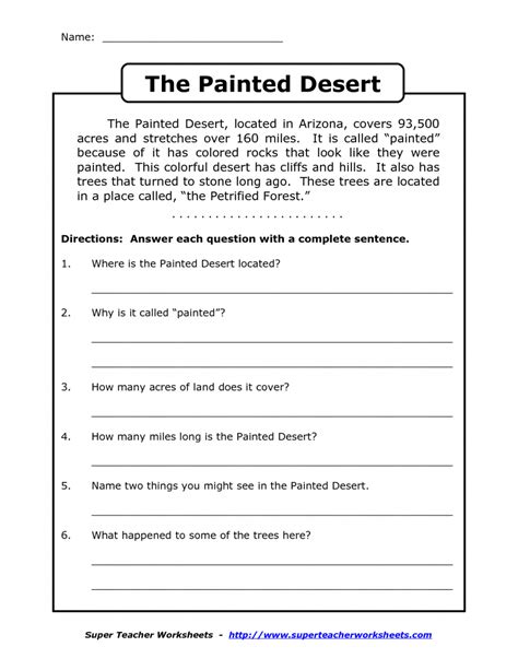 Activities include answering short questions with words from a word bank, unscrambling spelling words, filling out crossword puzzles, matching words to their definitions, dividing spelling words into groups by number. Reading Comprehension Worksheets 7Th Grade | db-excel.com