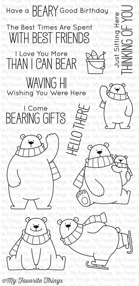 My Favorite Things Clear Stamp Bb Polar Bear Pals