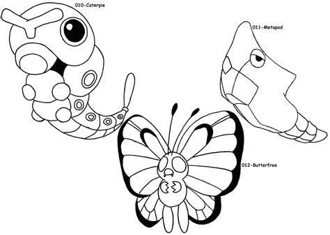 Butterfree Coloring Page At Getdrawings Free Download