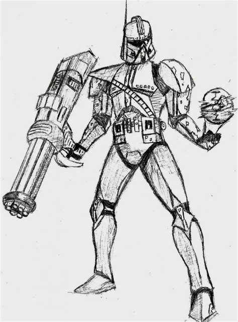 Clone Trooper Drawing at GetDrawings | Free download