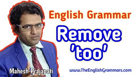 Remove Too Use Sothat Sothat English Grammar