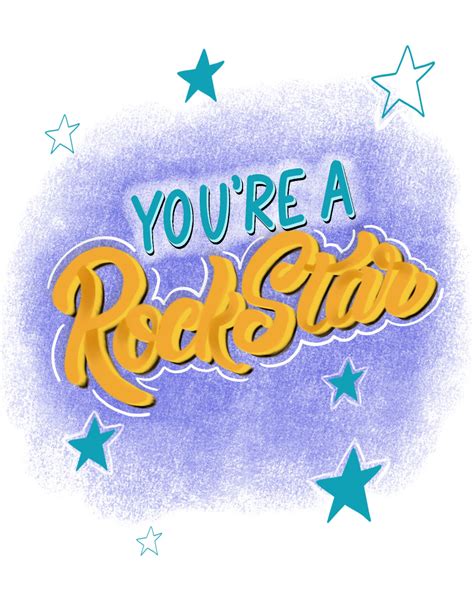 Youre A Rock Star Etsy