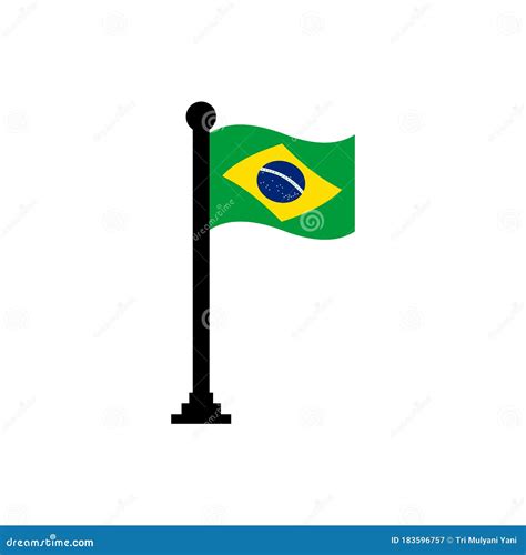 Brazil Flags Icon Vector Design Symbol Of Country Stock Vector