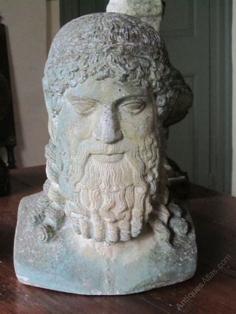 Antiques Atlas 1980s Bust Of A Greek Head Reconstituted Stone