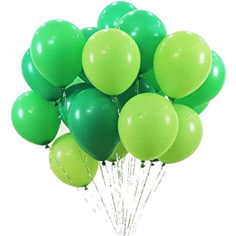 10 Inch White Light Green Dark Latex Balloons 100 Count Wedding