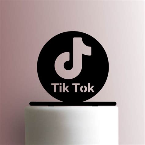 Tiktok Logo Cake Topper Captions Entry