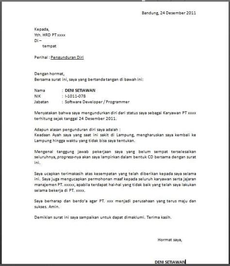 Ketika kita ingin berhenti bekerja dari perusahaan. 15+ Contoh Surat Pengunduran Diri / Resign Kerja yang Baik ...