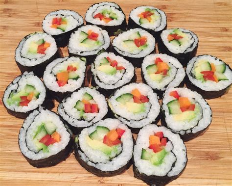 Homemade Veggie Sushi Little Luxury Foods