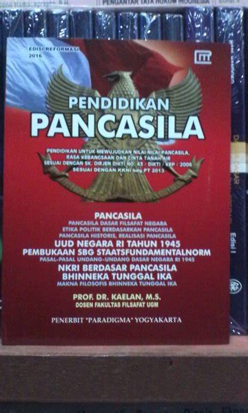 Buku Pendidikan Pancasila Penerbit Paradigma Yogyakarta Mrsopm