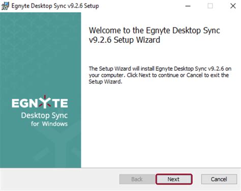 Desktop Sync For Windows Installation And Upgrade Steps Egnyte