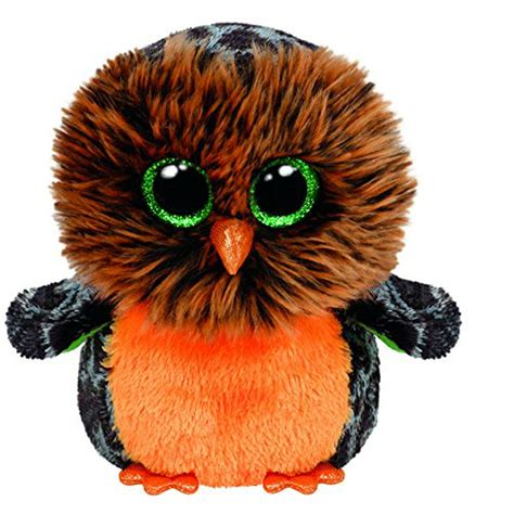 Cp Ty Beanie Boos Midnight The Owl Glitter Eyes Small 6 Plush