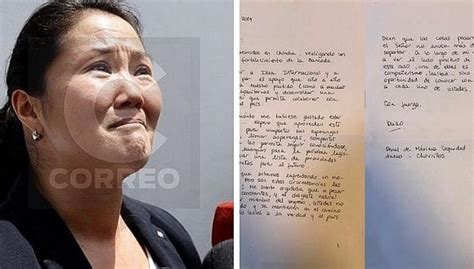Keiko Fujimori Envía Carta Desde La Prisión A Sus Partidarios Edicion Correo