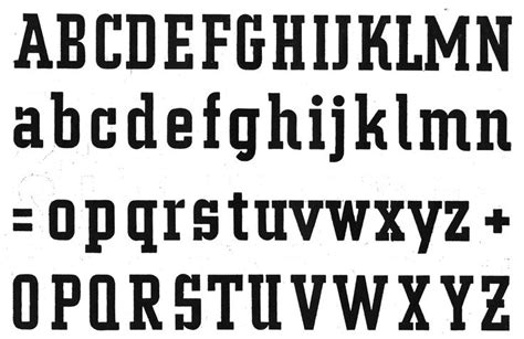 Slab Serif Typography Slab