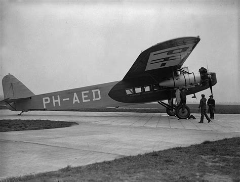 April 1931 A Fokker Airliner At Croydon In Greater London Photo By