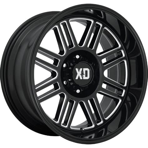 Xd Xd850 Cage Gloss Black Milled Wheel Range The Tyre Factory Australia
