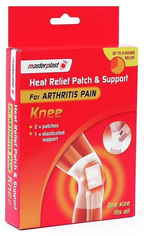 2 Pack Pain Relief Heat Patches Knee Wrist Support Arthritis Sore