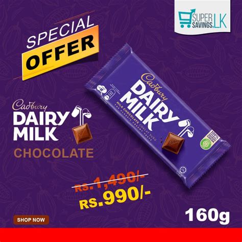 Cadbury Dairy Milk Chocolate 160g Supersavings