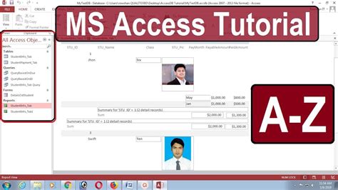 Ms Access Tutorial A Z Accdb Tutorial Learn Access Database