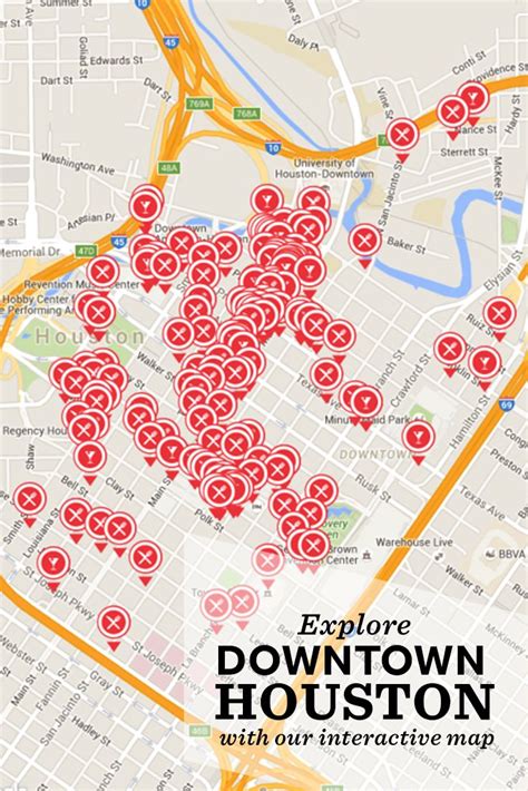Navigate Your Way Through Downtown Houston With Our Interactive Map