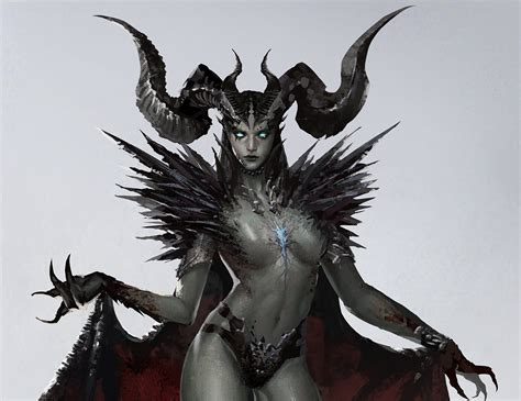 ArtStation Dragon Lady Jubabe Ha Untitle Female Dragon Fantasy Demon Fantasy Art Women
