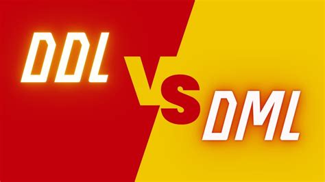Difference Between Ddl And Dml Data Definition Language Data